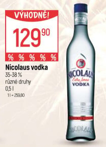 Vodka extra jemná St. Nicolaus