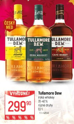 Whiskey irská Tullamore Dew