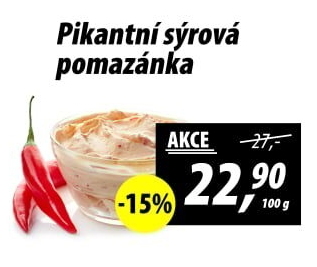 Pikantní sýrová pomazánka