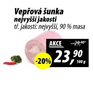 Šunka vepřová nejvyšší jakosti