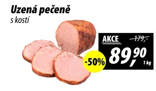 Uzená pečeně s kostí