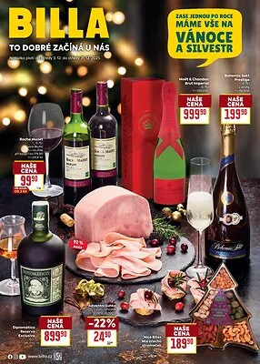 akční leták BILLA 3.12.2025-31.12.2025
