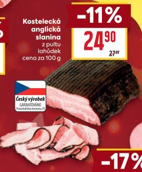 Anglická slanina kostelecká