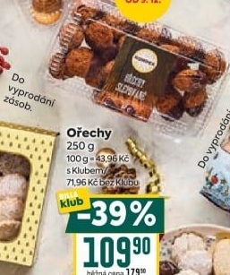 Cukroví ořechy Kompek