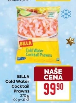 Krevety mražené Cocktail Prawns Billa