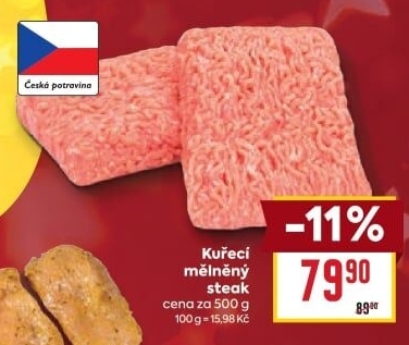 Kuřecí steak mělněný