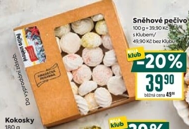 Pečivo sněhové Hradecká Pekárna