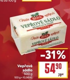 Sádlo vepřové Brick
