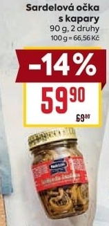 Sardel očka s kapary Nekton