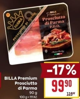 Šunka Prosciutto di Parma Premium Billa