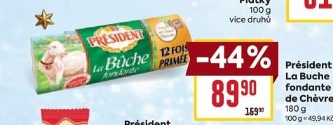 Sýr kozí La Buche fondante Président