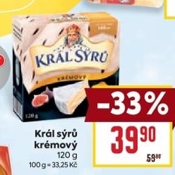 Sýr krémový Král Sýrů
