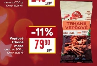 Vepřové trhané maso sous vide Krahulík