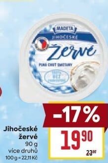 Žervé Jihočeské Madeta