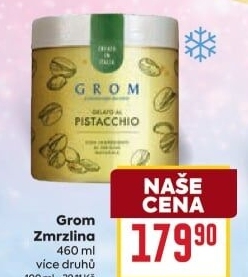 Zmrzlina v kelímku Grom