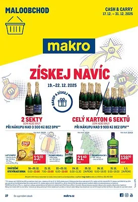 akční leták Makro 17.12.2025-31.12.2025
