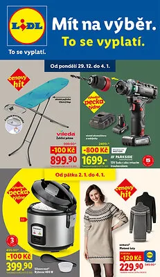 akční leták Lidl 29.12.2025-4.1.2026