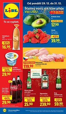 akční leták Lidl 29.12.2025-31.12.2025