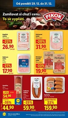 akční leták Lidl 29.12.2025-31.12.2025