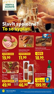 akční leták Lidl 29.12.2025-31.12.2025
