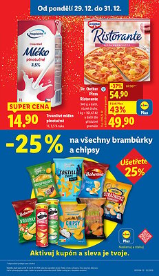 akční leták Lidl 29.12.2025-31.12.2025