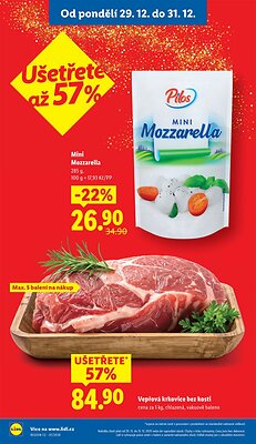 akční leták Lidl 29.12.2025-31.12.2025