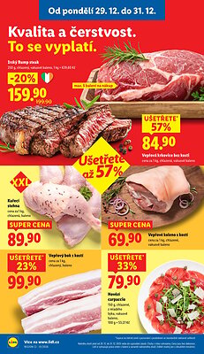 akční leták Lidl 29.12.2025-31.12.2025