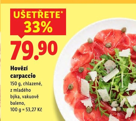 Hovězí carpaccio