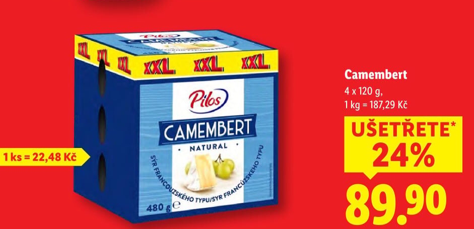 Sýr Camembert Pilos