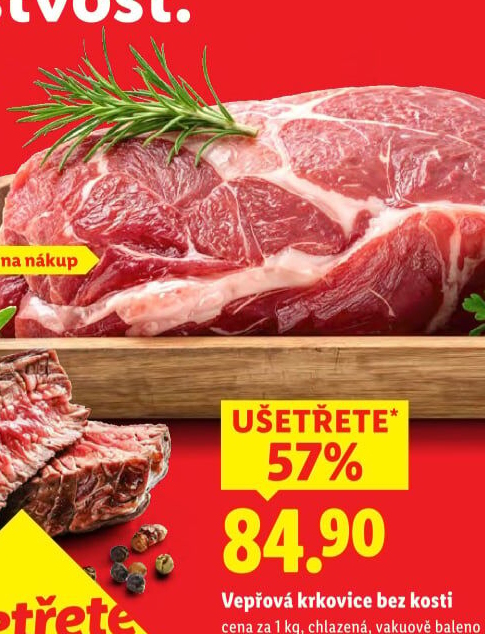 Vepřová krkovice bez kosti