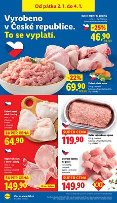 akční leták Lidl 2.1.2025-4.1.2025