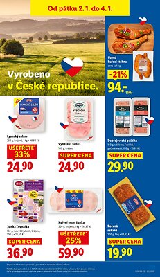 akční leták Lidl 2.1.2025-4.1.2025