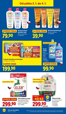 akční leták Lidl 2.1.2025-4.1.2025