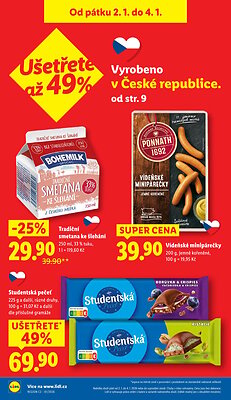akční leták Lidl 2.1.2025-4.1.2025