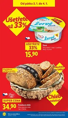 akční leták Lidl 2.1.2025-4.1.2025
