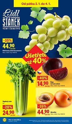 akční leták Lidl 2.1.2025-4.1.2025