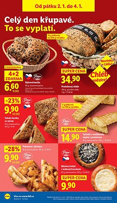 akční leták Lidl 2.1.2025-4.1.2025