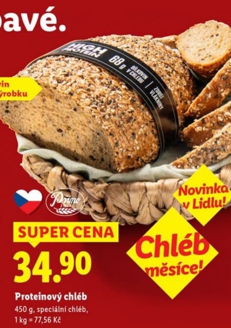 Proteinový chléb