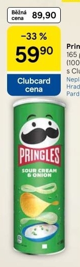 Chipsy Pringles - tubus
