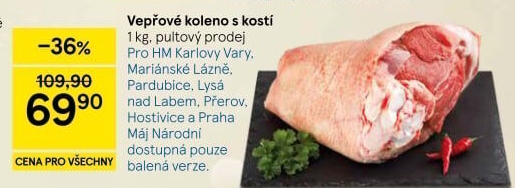Koleno vepřové s kostí