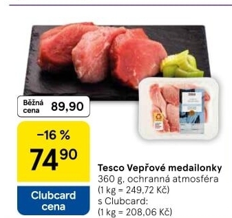 Medailonky vepřové Tesco