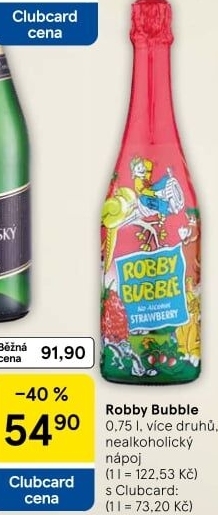 Sekt nealkoholický dětský Robby Bubble