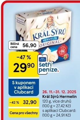 Sýr Hermelín Král sýrů