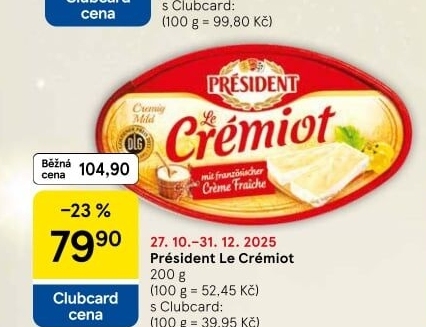 Sýr Le Crémiot Président