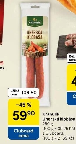 Uherská klobása Krahulík