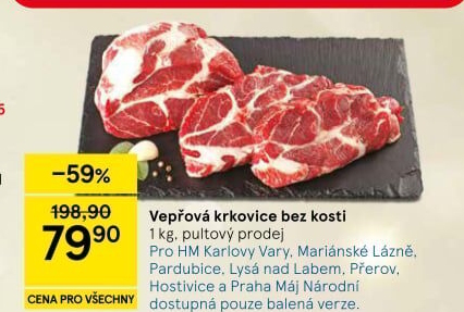 Vepřová krkovice bez kosti