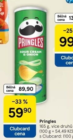 Chipsy Pringles - tubus