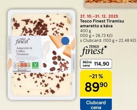 Dezert Tiramisu Tesco Finest