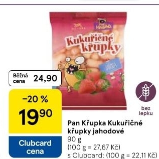 Křupky kukuřičné ochucené bez lepku Pan Křupka Rej