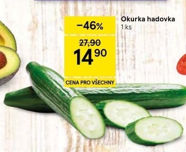 Okurka salátová - hadovka